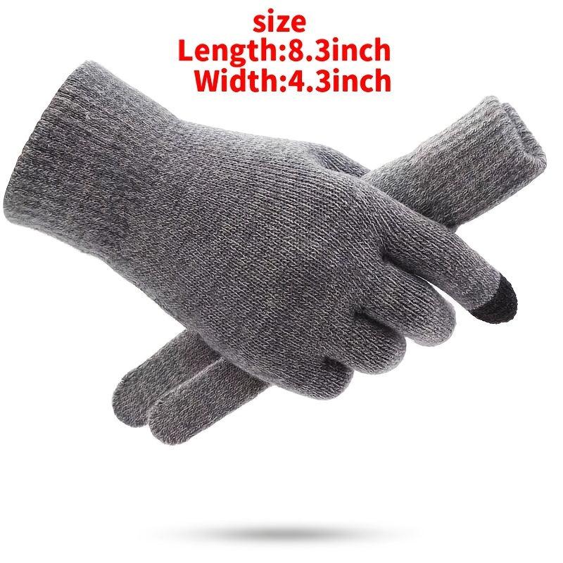 Winter Thermal Touch Screen Coldproof Gloves Teddy Chunky Knit
