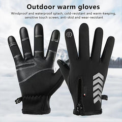 Men's Cycling Motorcycle Gloves - Non Slip Warm Thickening