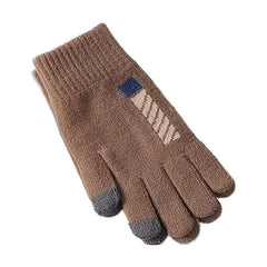 Men's Winter Touch Screen Gloves Warm Cold Knitted Wool Cycling Glove