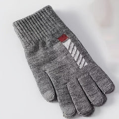 Men's Winter Touch Screen Gloves Warm Cold Knitted Wool Cycling Glove