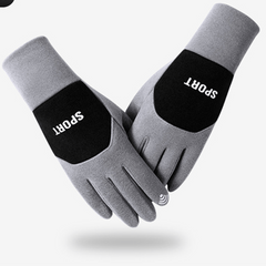 Men's Winter Cycling Gloves Fleece Touch Screen Waterproof Non slip