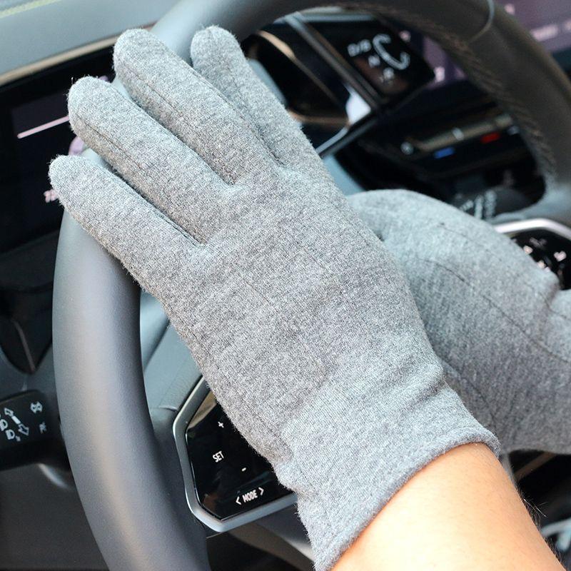 Men's Add Velvet Thick Warm Gloves Touch Screen Non-slip