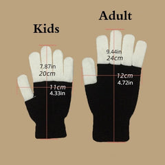 LED Flashing Colorful Finger Glove For Winter