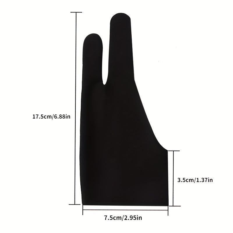 Professional Artist Drawing Gloves Two Finger Anti Fouling Glove