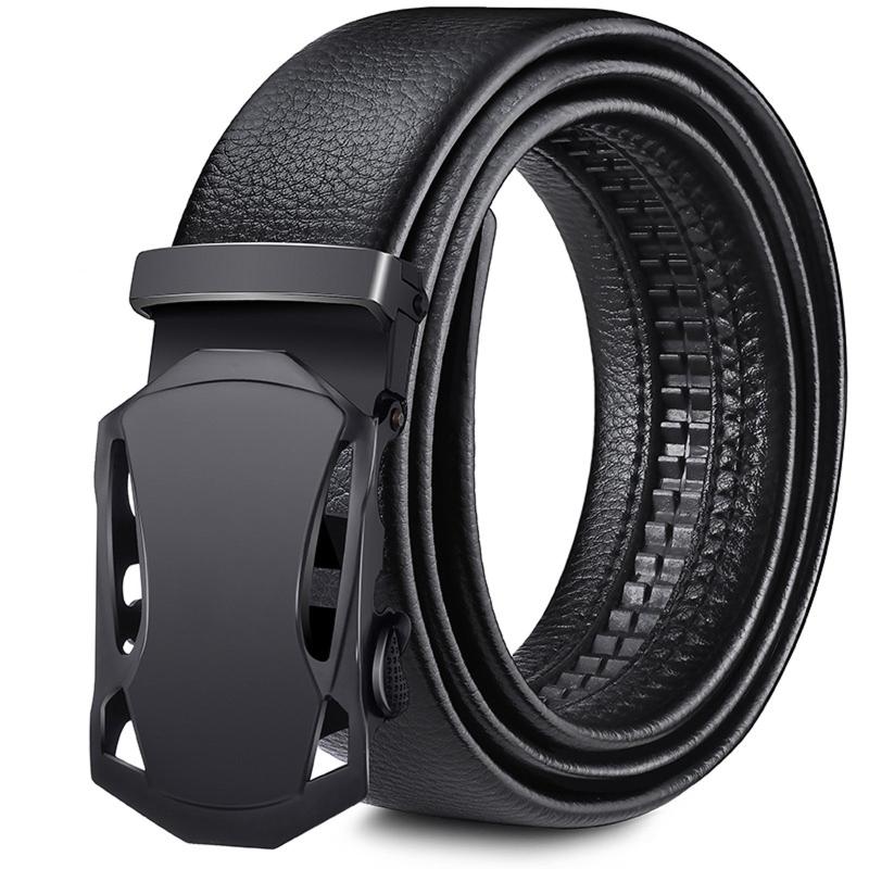 Men Waist Belt Sports Car Automatic Buckle Length Adjustable