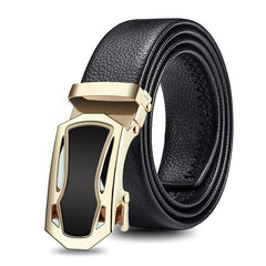 Men Waist Belt Sports Car Automatic Buckle Length Adjustable