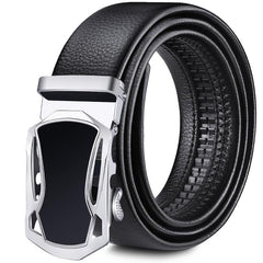 Men Waist Belt Sports Car Automatic Buckle Length Adjustable