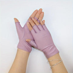 Breathable Half Finger Bike Gloves for Women Men