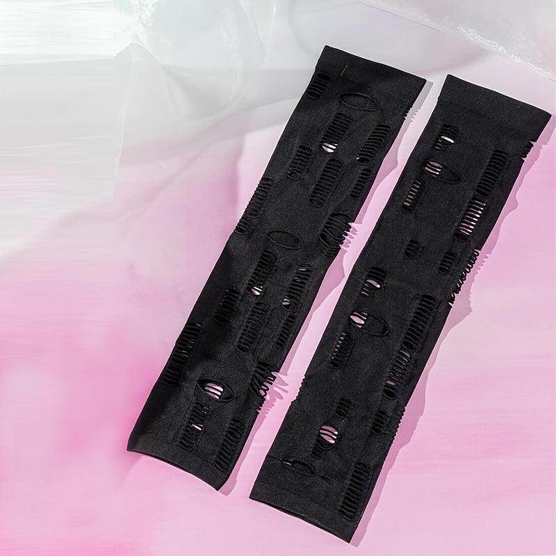 Ripped Gloves Women's Fingerless Gloves Arm Warmer