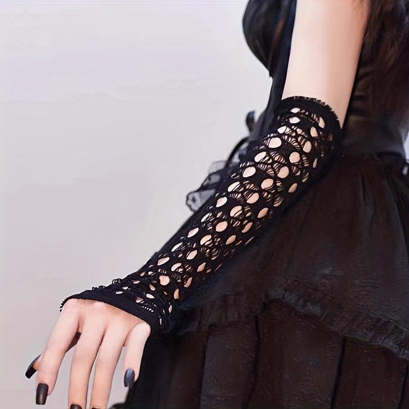 Hollow Out Ripped Gloves for Women
