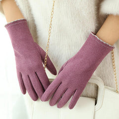 Women's Winter Fleece-Lined Touch Screen Gloves