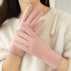 Women's Winter Fleece-Lined Touch Screen Gloves