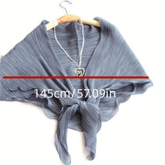 Breathable Chiffon Shawl Solid Long Sleeves Sunproof Wrap Women