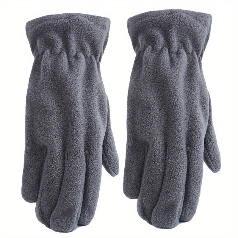 Thick Warm Polar Fleece Gloves Unisex Coldproof Gloves