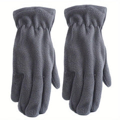 Thick Warm Polar Fleece Gloves Unisex Coldproof Gloves