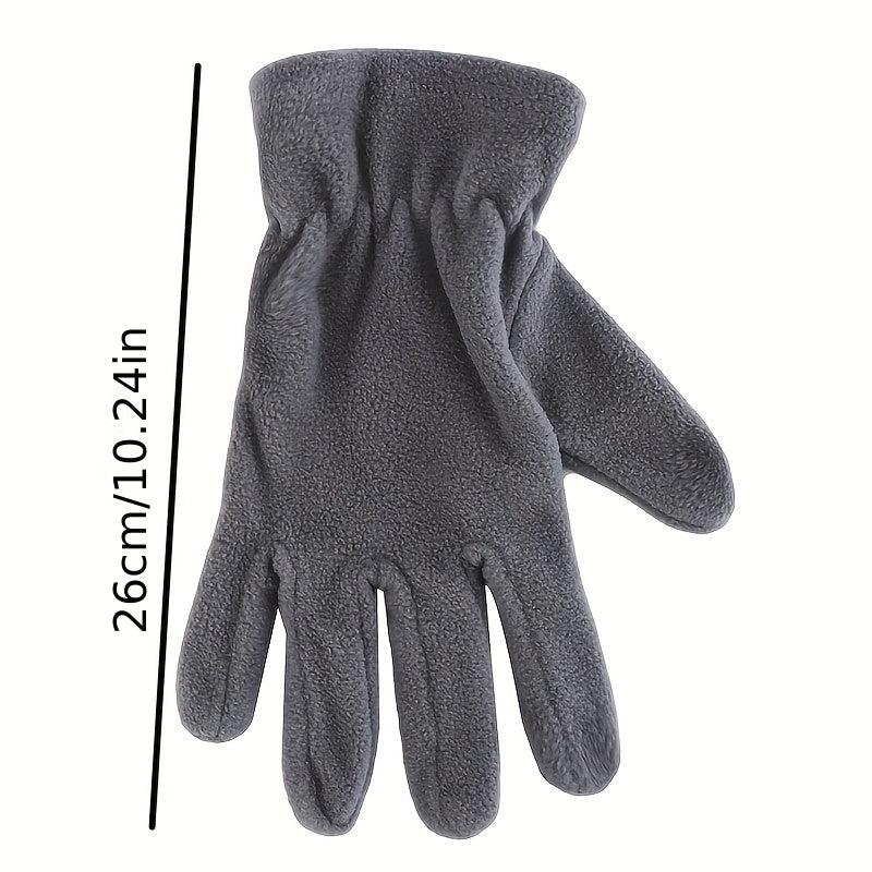 Thick Warm Polar Fleece Gloves Unisex Coldproof Gloves