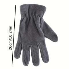 Thick Warm Polar Fleece Gloves Unisex Coldproof Gloves