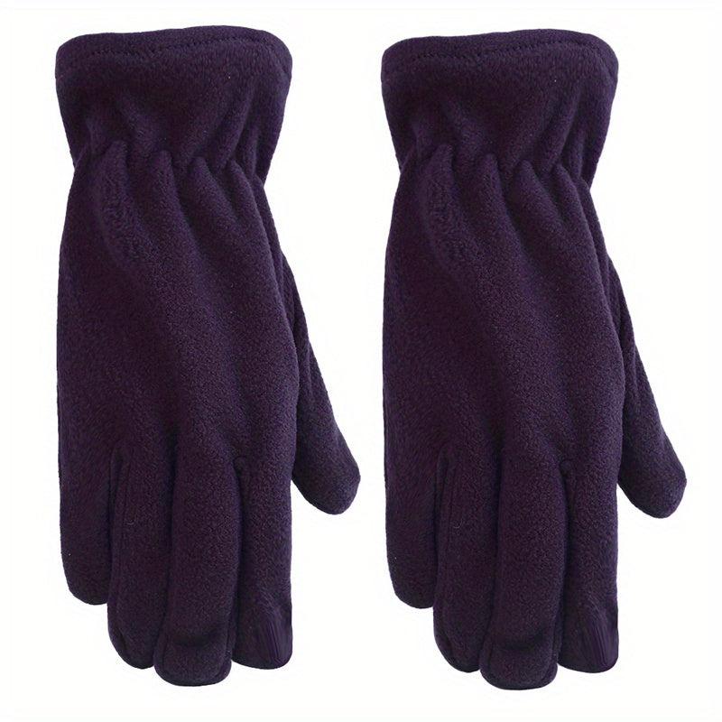 Thick Warm Polar Fleece Gloves Unisex Coldproof Gloves