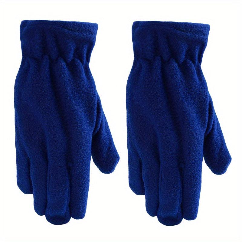 Thick Warm Polar Fleece Gloves Unisex Coldproof Gloves