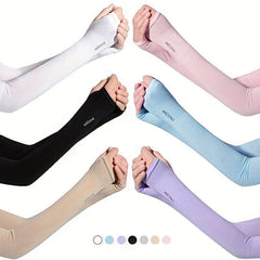 Elastic Ice Sleeves Sunscreen UV Protection Long Gloves