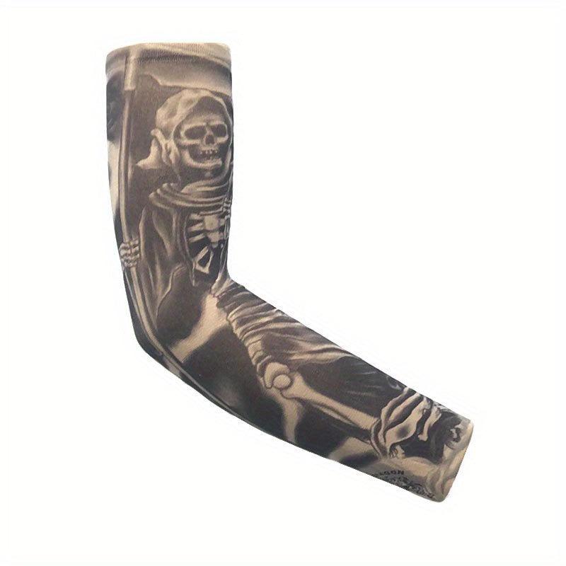 1PC Tattoo Sleeves Vintage Print Casual Sunscreen Arm Sleeves