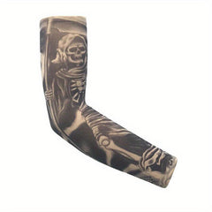 1PC Tattoo Sleeves Vintage Print Casual Sunscreen Arm Sleeves