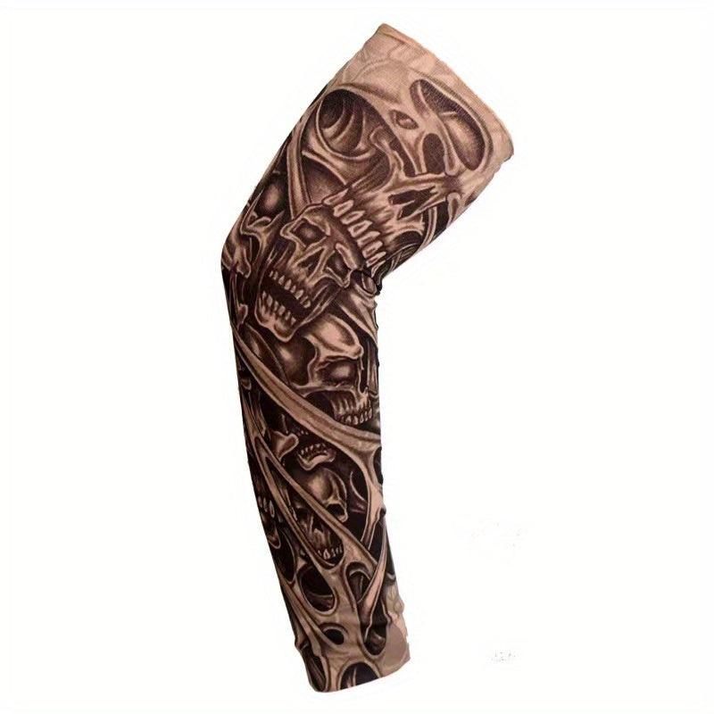1PC Tattoo Sleeves Vintage Print Casual Sunscreen Arm Sleeves