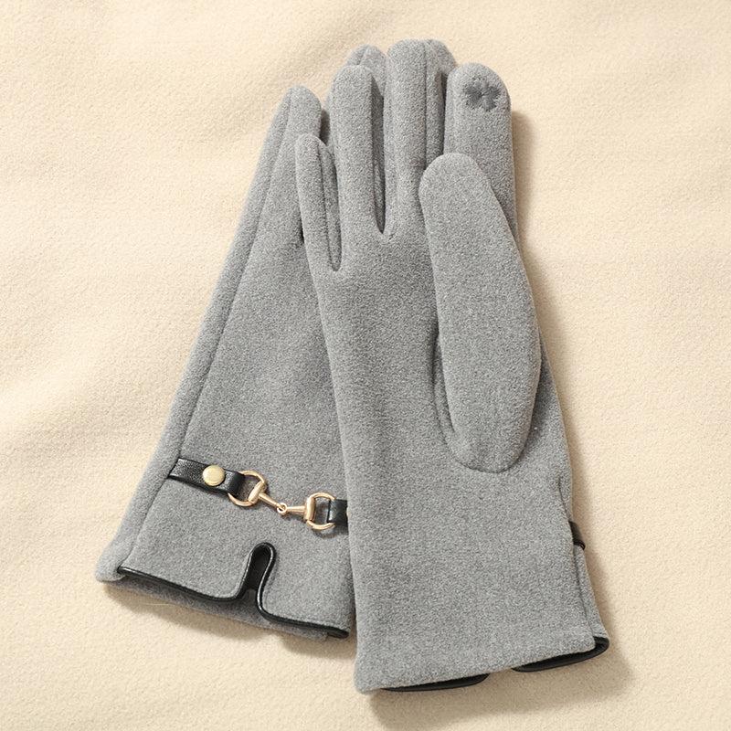 Winter Warm Gloves Touch Screen Texting Fingers Fleece Lined Windproof
