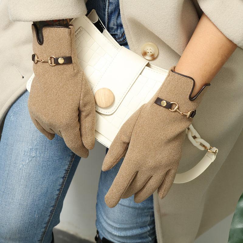 Winter Warm Gloves Touch Screen Texting Fingers Fleece Lined Windproof
