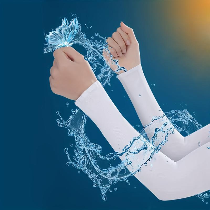 Breathable Sunscreen Long Arm Protection Sleeve - Fingerless Design