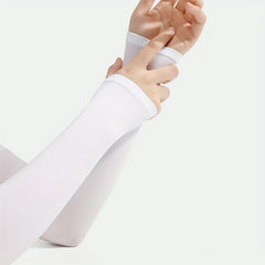 Breathable Sunscreen Long Arm Protection Sleeve - Fingerless Design