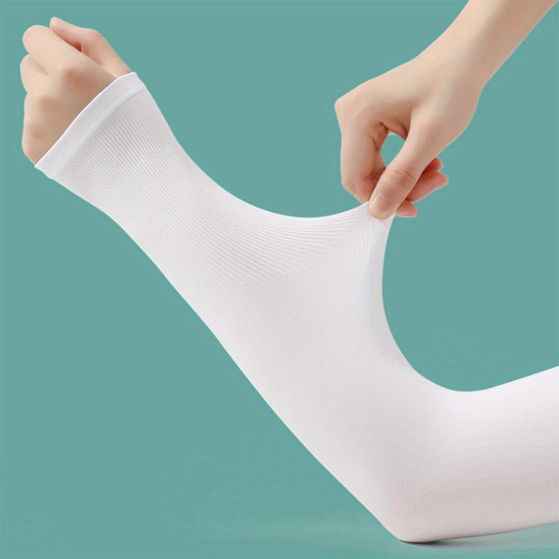 Breathable Sunscreen Long Arm Protection Sleeve - Fingerless Design