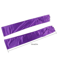 Sunscreen Satin Bridal Gloves Mid length Wedding Ceremony Gloves
