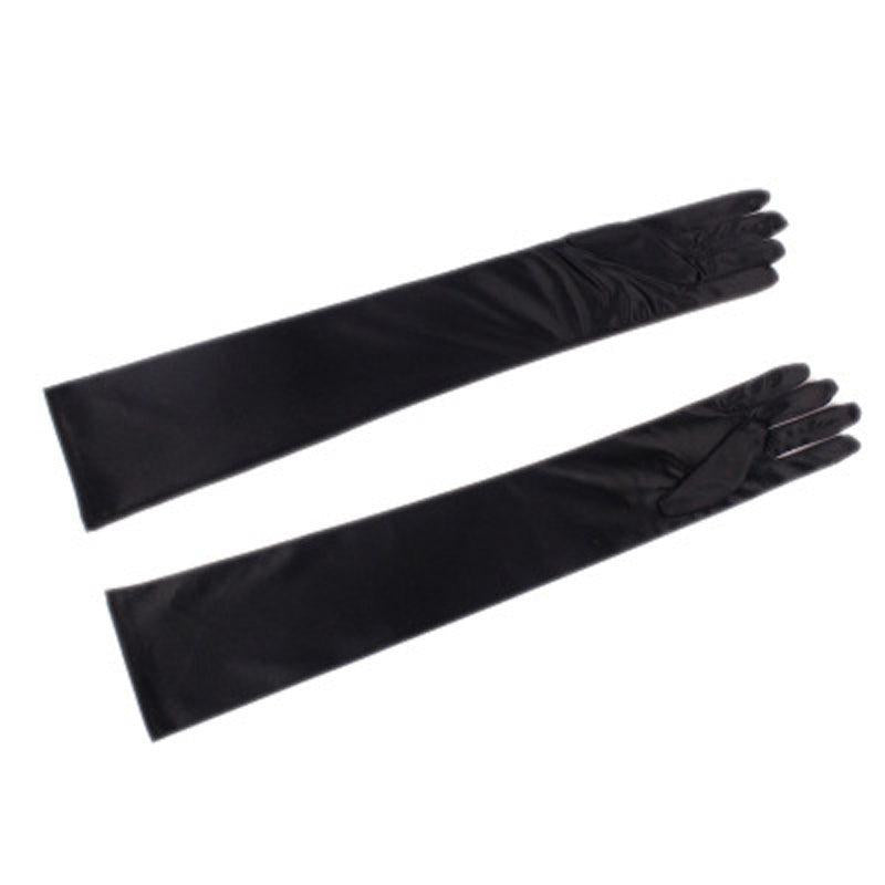 Sunscreen Satin Bridal Gloves Mid length Wedding Ceremony Gloves