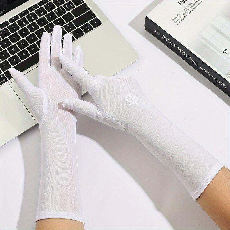 Sunproof Elastic Long Gloves Women UV Protection Ice Gloves