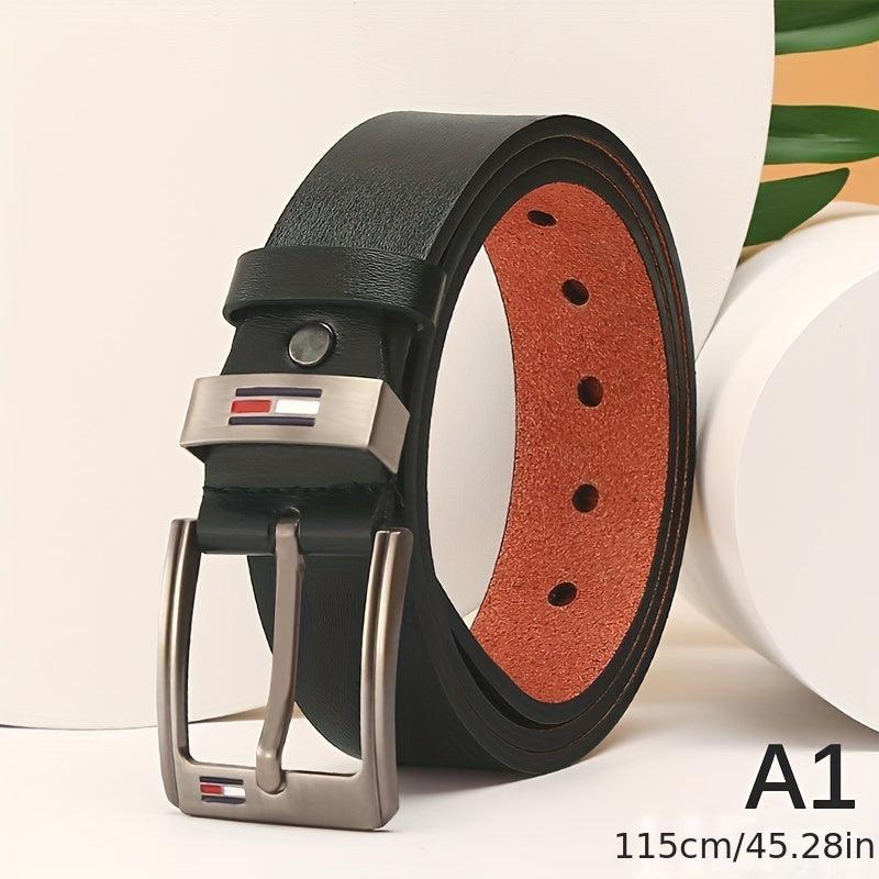 Men's PU Square Buckle Business Casual Belt Autumn Winter Belt