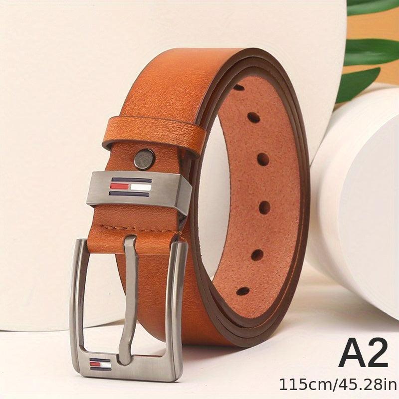 Men's PU Square Buckle Business Casual Belt Autumn Winter Belt