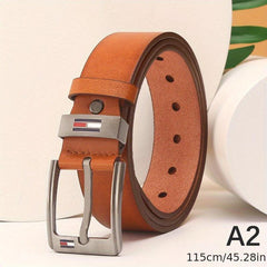 Men's PU Square Buckle Business Casual Belt Autumn Winter Belt
