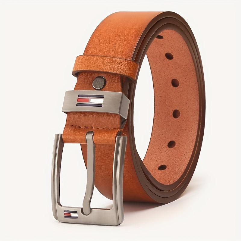 Men's PU Square Buckle Business Casual Belt Autumn Winter Belt