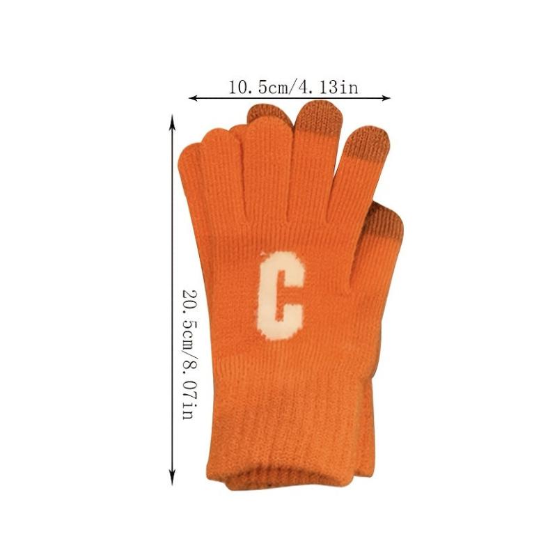 Winter Touch Screen Gloves Thick Knitted Woolen Warm Riding Gloves