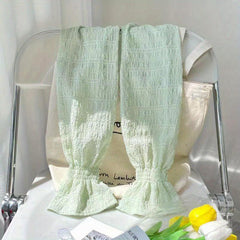 Lace Loose Long Gloves Crinkle Breathable Decorative Outdoor Sunscreen