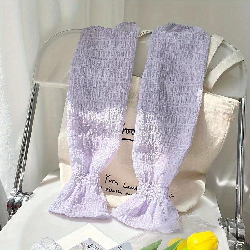 Lace Loose Long Gloves Crinkle Breathable Decorative Outdoor Sunscreen