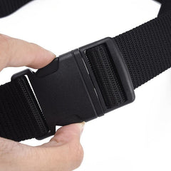 Men's Nylon Canvas Belt No Metal Buckle Military Tactical Belt 6 Colors