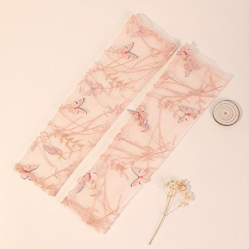 Lace Mesh Sleeve Thin Sunscreen Long Arm Guard Sleeve for Women