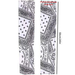 Paisley Print Sunscreen Sleeves Elastic Ice Sleeves Windproof Neck Gaiter