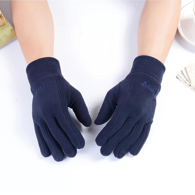 Women's Winter Warm Fleece Gloves for Cycling