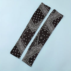 Paisley Print Ice Sleeve Gloves Breathable UV Protection Sleeves