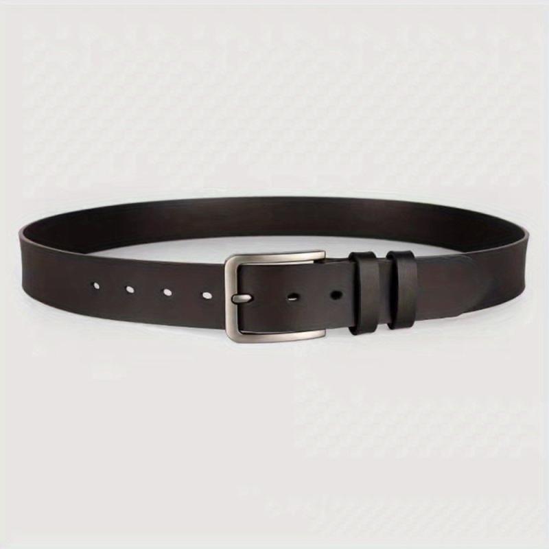 PU Leather Buckle Vintage Belt Men's Antique Jeans Casual Middle aged Joker Belt