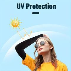 UV Protection Ice Sleeves Long Fingerless Gloves Unisex