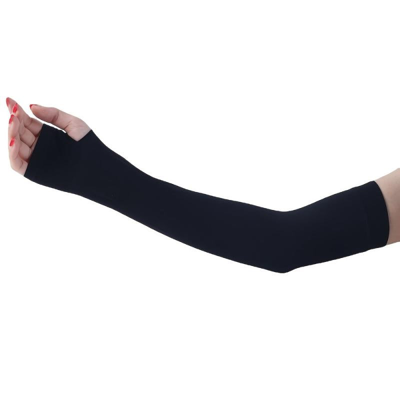 Breathable Summer Fingerless Gloves UV Protection Arm Sleeves